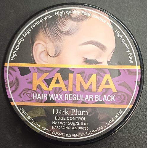 Kaima  Hair Wax Regular Black 150g